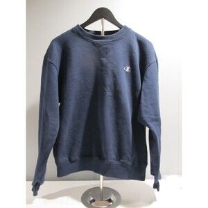 Champion Crewneck Sweatshirt Navy Blue Medium M Y2K